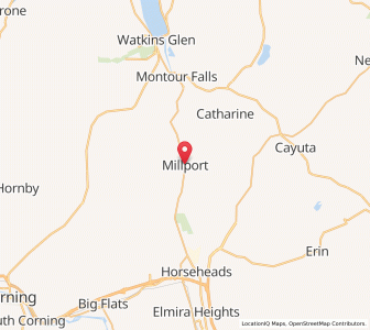 Map of Millport, New York