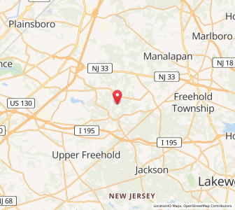 Map of Millstone, New Jersey