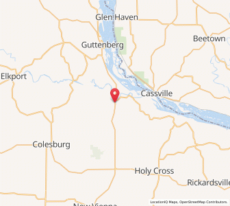 Map of Millville, Iowa