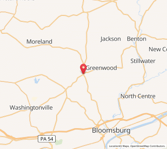 Map of Millville, Pennsylvania