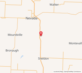 Map of Milo, Missouri