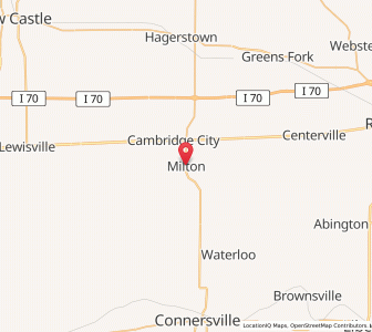 Map of Milton, Indiana