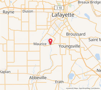 Map of Milton, Louisiana