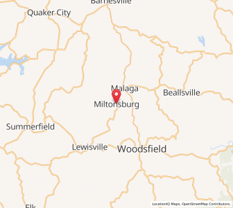 Map of Miltonsburg, Ohio