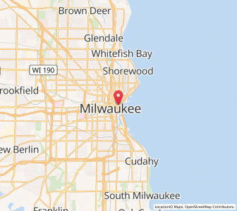 Map of Milwaukee, Wisconsin