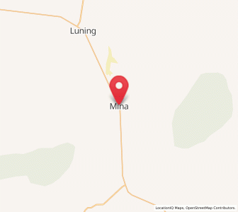Map of Mina, Nevada