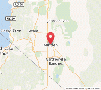 Map of Minden, Nevada