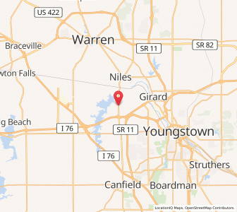 Map of Mineral Ridge, Ohio