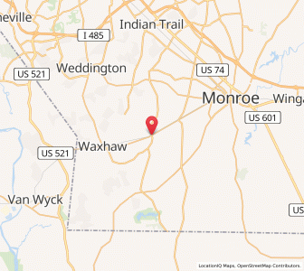 Map of Mineral Springs, North Carolina