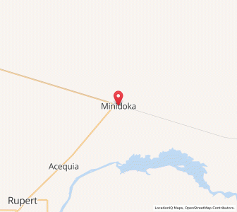 Map of Minidoka, Idaho