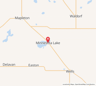 Map of Minnesota Lake, Minnesota
