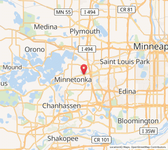 Map of Minnetonka, Minnesota