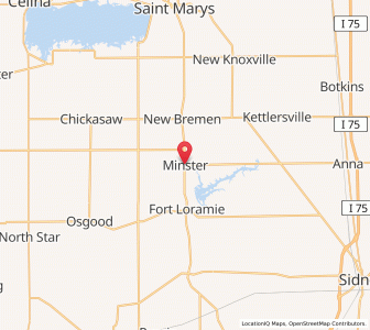 Map of Minster, Ohio