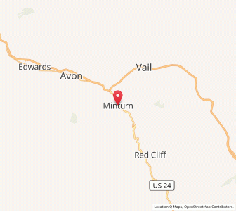 Map of Minturn, Colorado