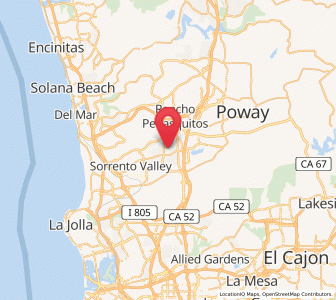 Map of Mira Mesa, California