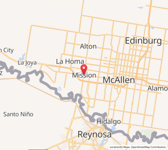 Map of Mission, Texas