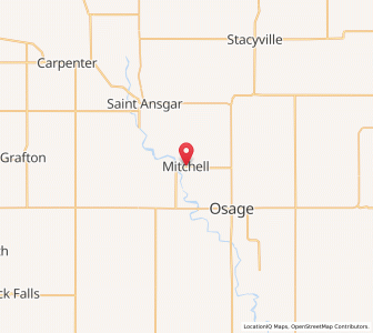 Map of Mitchell, Iowa