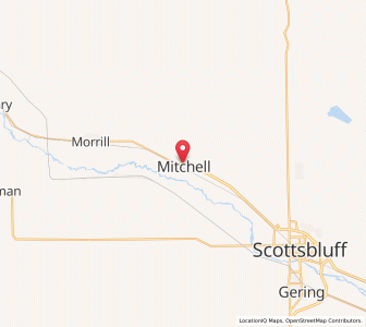 Map of Mitchell, Nebraska