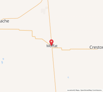 Map of Moffat, Colorado