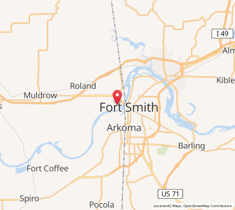 Map of Moffett, Oklahoma
