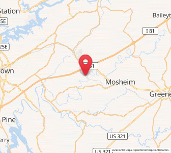 Map of Mohawk, Tennessee