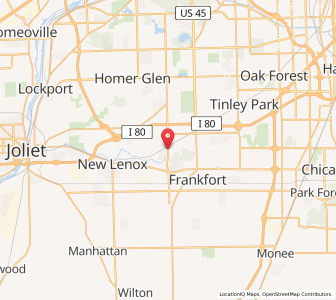 Map of Mokena, Illinois
