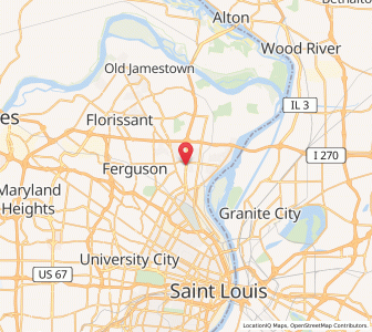 Map of Moline Acres, Missouri