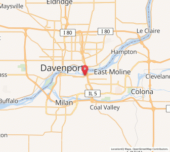 Map of Moline, Illinois