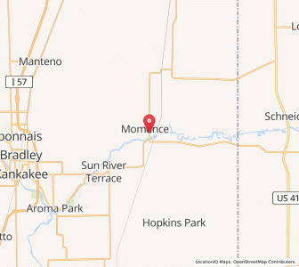 Map of Momence, Illinois