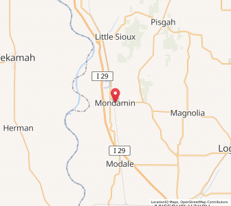 Map of Mondamin, Iowa