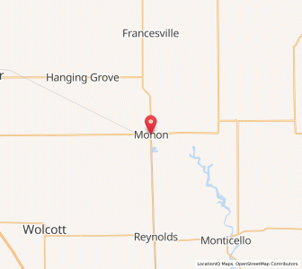 Map of Monon, Indiana