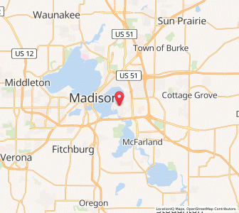 Map of Monona, Wisconsin