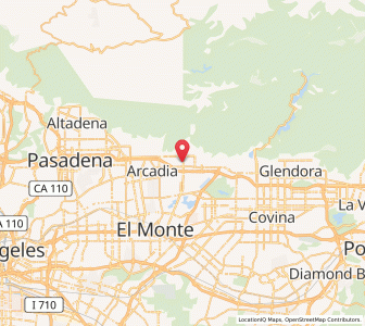 Map of Monrovia, California