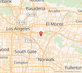 Map of Montebello, California