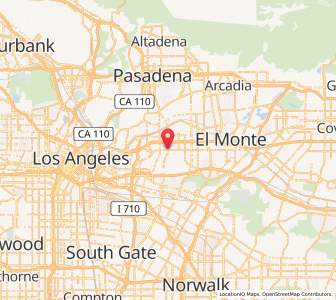 Map of Monterey Park, California