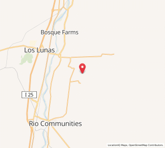 Map of Monterey Park, New Mexico
