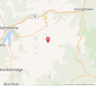 Map of Montezuma, Colorado