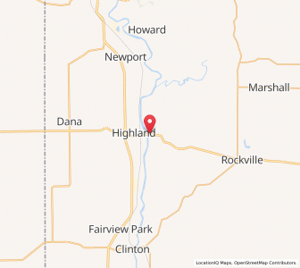 Map of Montezuma, Indiana