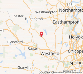 Map of Montgomery, Massachusetts