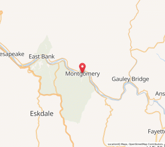 Map of Montgomery, West Virginia