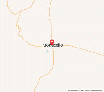 Map of Monticello, Utah