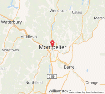 Map of Montpelier, Vermont