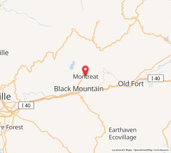 Map of Montreat, North Carolina