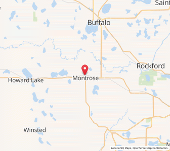 Map of Montrose, Minnesota