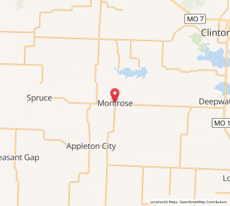 Map of Montrose, Missouri