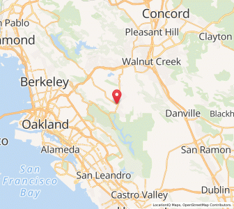 Map of Moraga, California