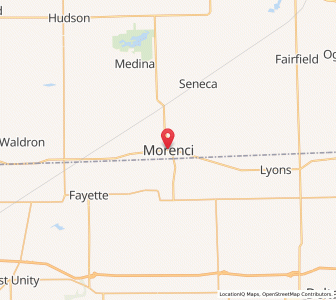 Map of Morenci, Michigan