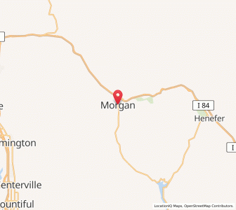 Map of Morgan, Utah