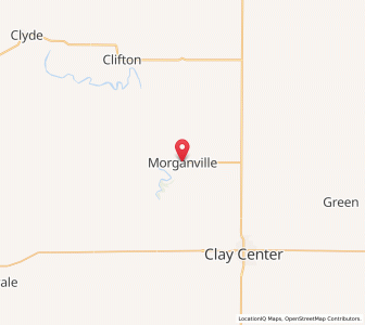 Map of Morganville, Kansas