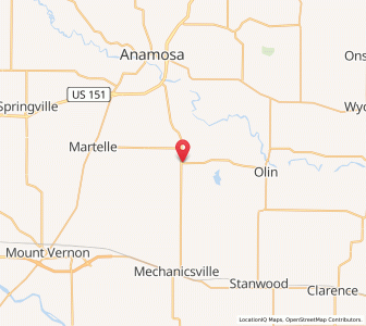 Map of Morley, Iowa